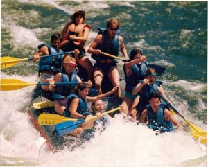 Cathy Peters Rafting 1988